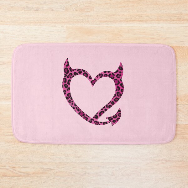 Item preview, bgc devil heart pink cheetah designed and sold by trinketgal.