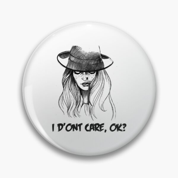 Item preview, I Don't Care, OK? Attitude Girl Sketch designed and sold by brighiinfo.