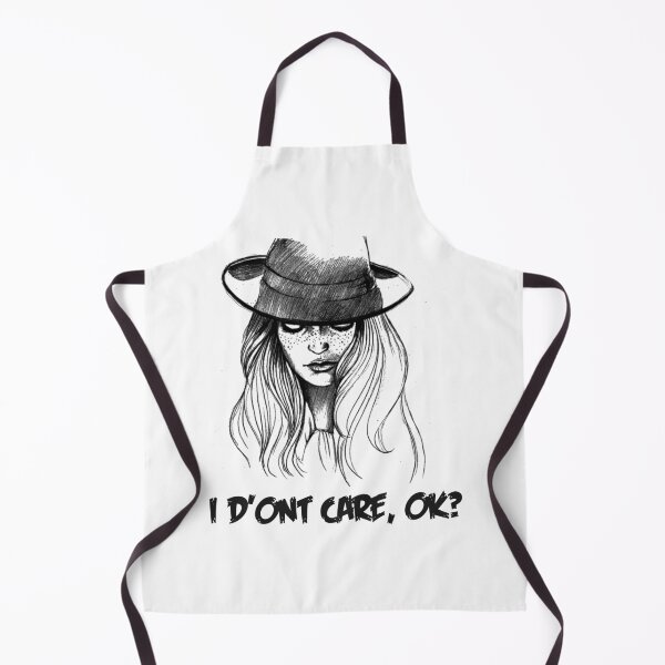 Item preview, I Don't Care, OK? Attitude Girl Sketch designed and sold by brighiinfo.
