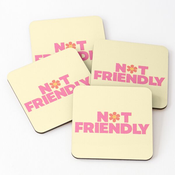 Item preview, Not Friendly Funny Introvert Retro Graphic designed and sold by Kimagure13.