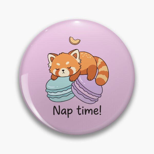Item preview, Cute Red Panda Nap Time Macaron Sweet Dessert designed and sold by Amir Faysal.