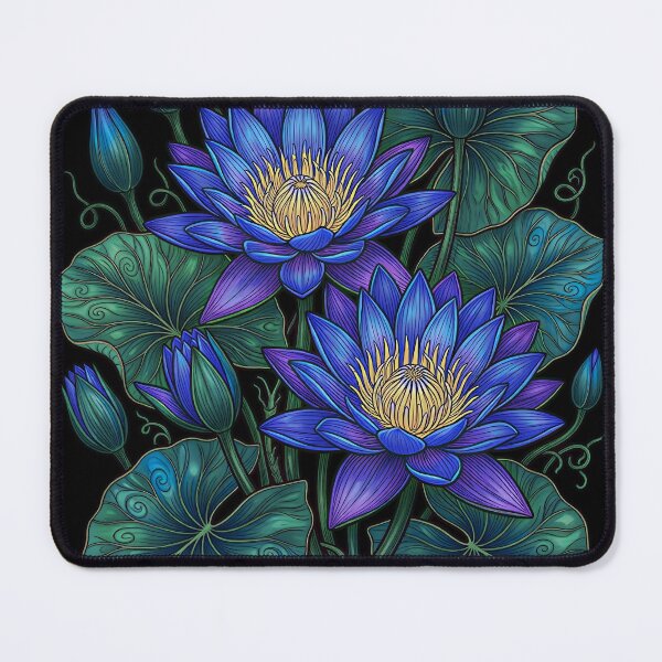 Item preview, Blue Lotus Nymphaea Caerulea Water Lily Botanical designed and sold by LinaValearte.