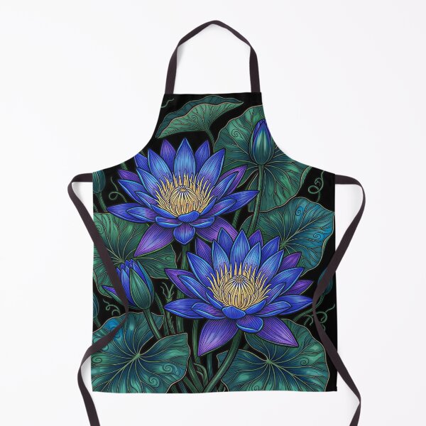 Item preview, Blue Lotus Nymphaea Caerulea Water Lily Botanical designed and sold by LinaValearte.
