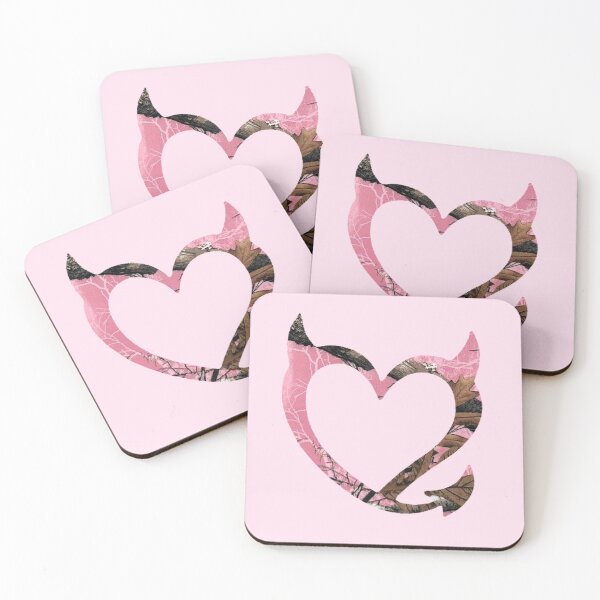 Item preview, bgc devil heart pink real camo designed and sold by trinketgal.