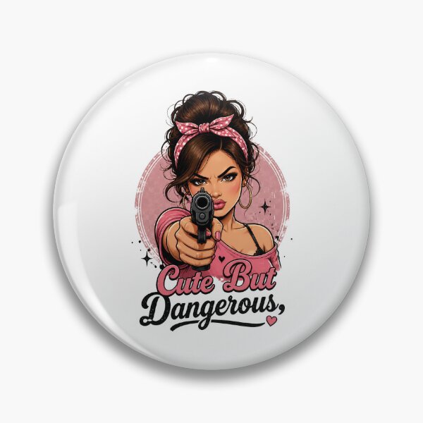 Item preview, "Cute But Dangerous" Retro Boss Lady  designed and sold by MusesWhispers.