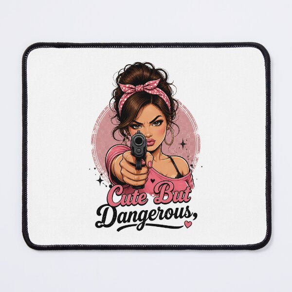 Item preview, "Cute But Dangerous" Retro Boss Lady  designed and sold by MusesWhispers.