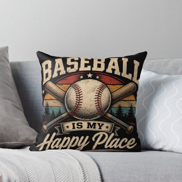 Item preview, Baseball Is My Happy Place Vintage designed and sold by Ink-Orbit.