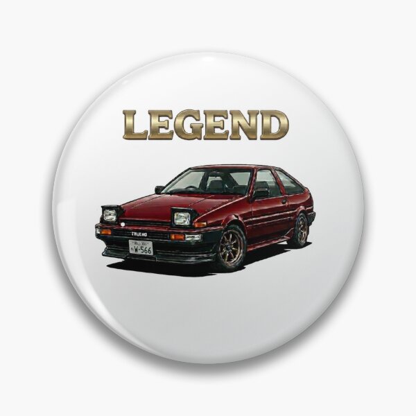 Item preview, AE86 Trueno Drift Car JDM Legend Illustration designed and sold by Northern Glow Art.