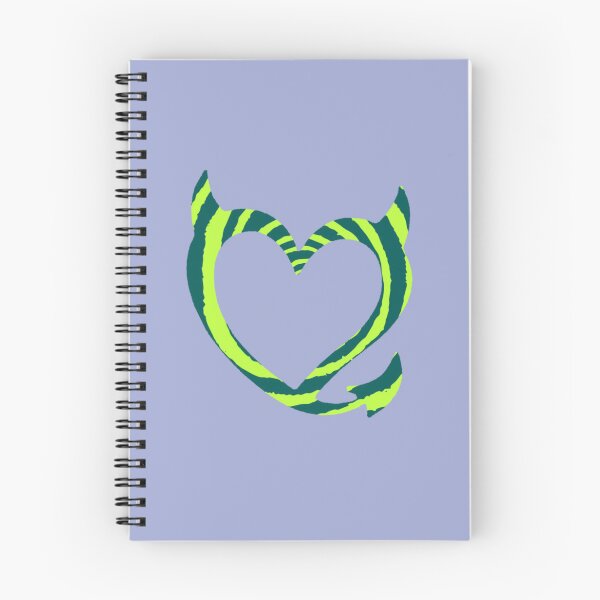 Item preview, bgc devil heart green spiral designed and sold by trinketgal.
