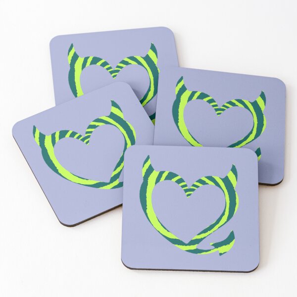 Item preview, bgc devil heart green spiral designed and sold by trinketgal.