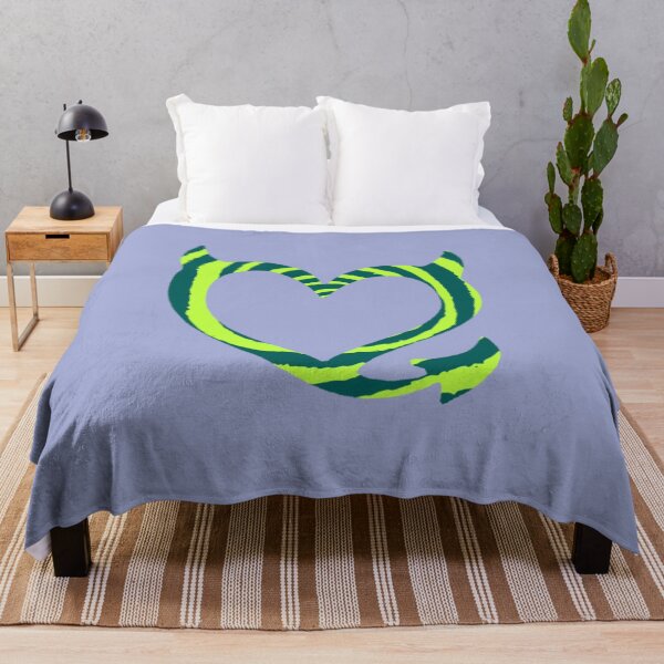 Item preview, bgc devil heart green spiral designed and sold by trinketgal.