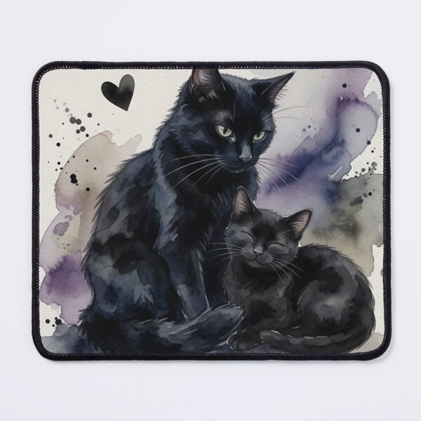 Item preview, Certified Cat Dad Black Cats Watercolor Art designed and sold by Pioneer Spirit Market.