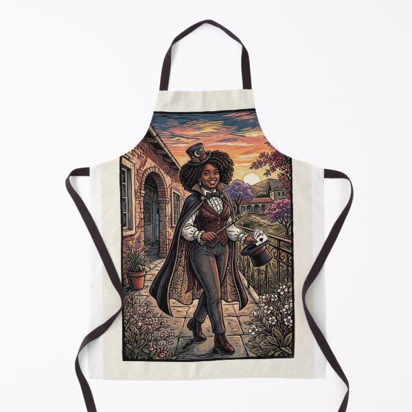 Item preview, AFRICAN ILLUSIONIST VINTAGE MAGIC STYLE ENGRAVED LINOCUT SUNSET designed and sold by Curiosiart.