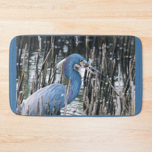 Item preview, Tricolored Heron with Fresh Catch designed and sold by Debra Martz.