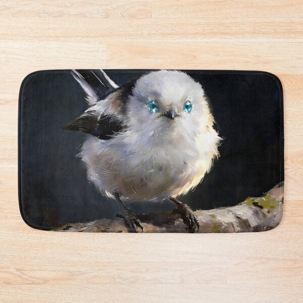 Item preview, Aqua Marina — Crystalline Gaze Long-Tailed Tit designed and sold by IsabellaBorduasArt.