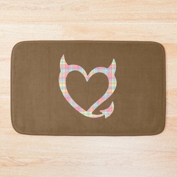 Item preview, bgc devil heart pastel plaid designed and sold by trinketgal.