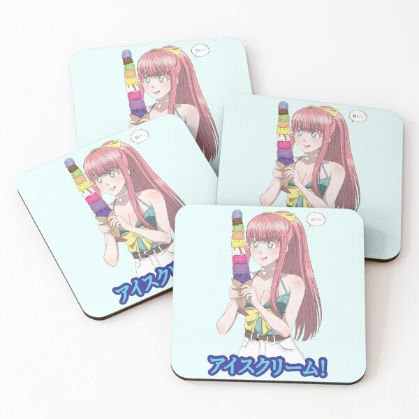 Item preview, Anime Girl with Rainbow Ice Cream | Japanese Text - Ice Cream, Sweet designed and sold by Wanami-Jun Designs.