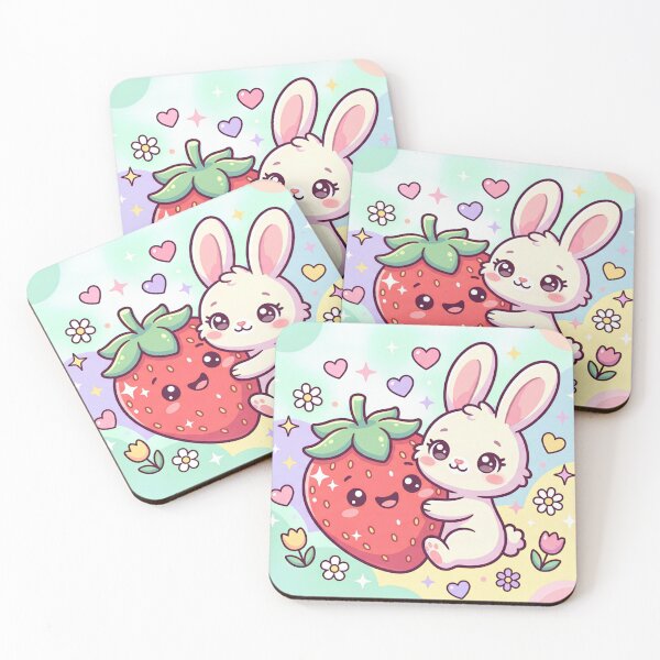 Item preview, Sweet Strawberry Bunny designed and sold by Tharaazu.