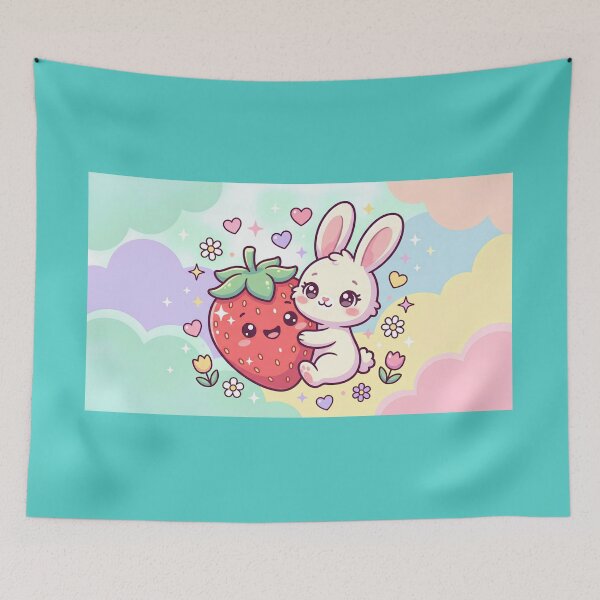 Item preview, Sweet Strawberry Bunny designed and sold by Tharaazu.