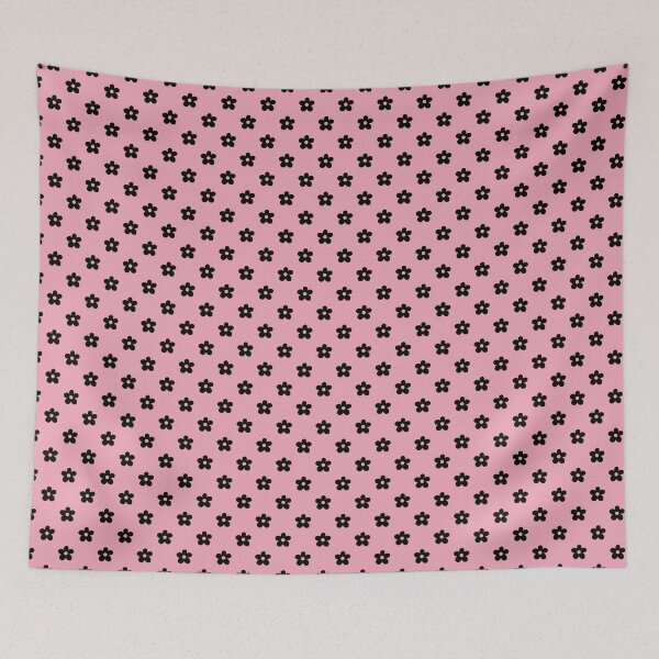 Item preview, Cute Blackpink Flower Pattern | Minimalist Black Flower Aesthetic | Pink Coquette Core Floral Print | Daisy Pattern Black and Pink | Aesthetic Retro Flower Power designed and sold by VivaFy.