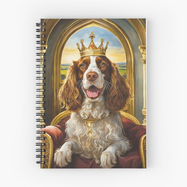 Item preview, English Springer Spaniel royal portrait gift for dog lover designed and sold by CKWagSwag.