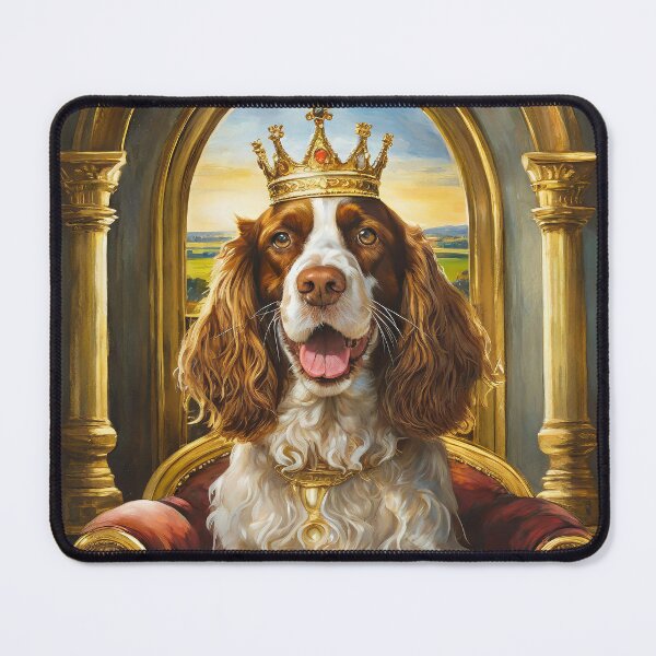 Item preview, English Springer Spaniel royal portrait gift for dog lover designed and sold by CKWagSwag.