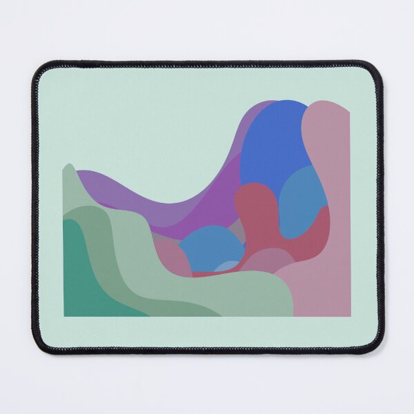 Item preview, Colorful Wavy Blobs Shapes Stickers Prints Posters Wall Art Magnet Home Coffee Cup Decoration TShirt Stationary Notebook Magnet Hat Kitchen Work School Office Redbubble Shop designed and sold by Saritas Boutique Shop.