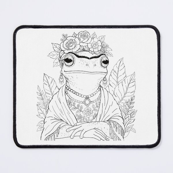 Item preview, Frida Frog Kahlo designed and sold by The Curious Cow.