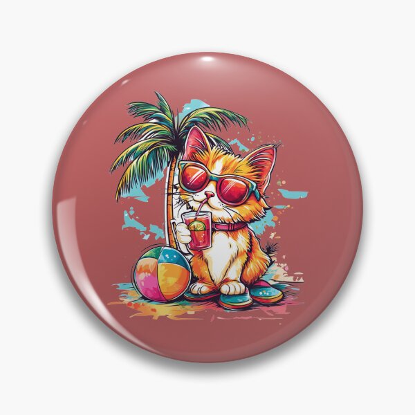 Item preview, Ginger Kitten Collar Summer Drink Palms designed and sold by grenithh.