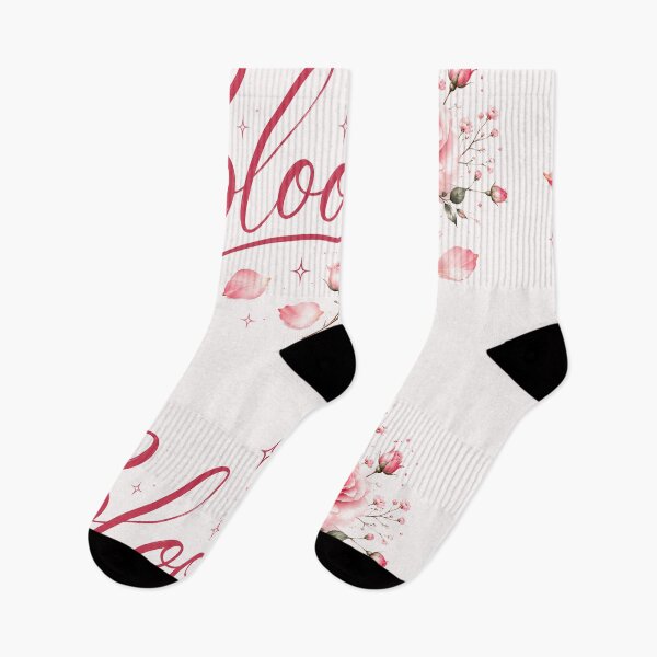 Item preview, Bloom Floral Typography | Elegant Pink Rose Aesthetic Design designed and sold by Roya10.