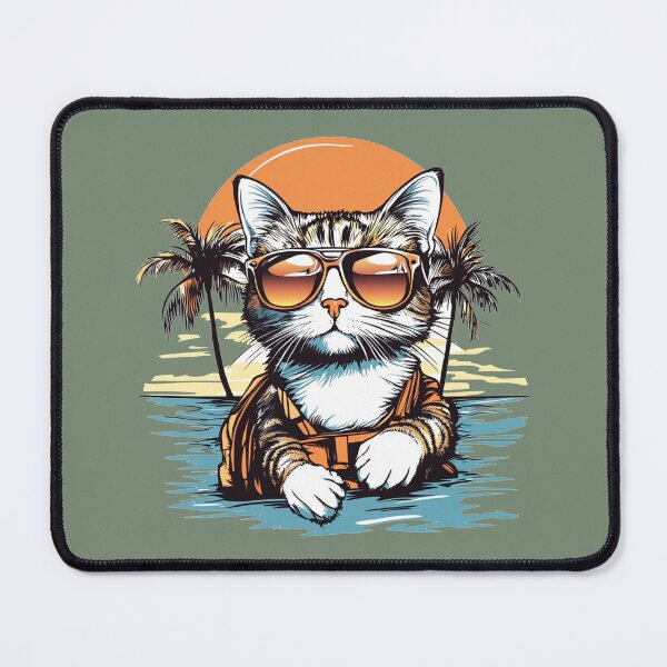 Item preview, Cool Tabby Cat Ocean Sunset Life Jacket designed and sold by grenithh.