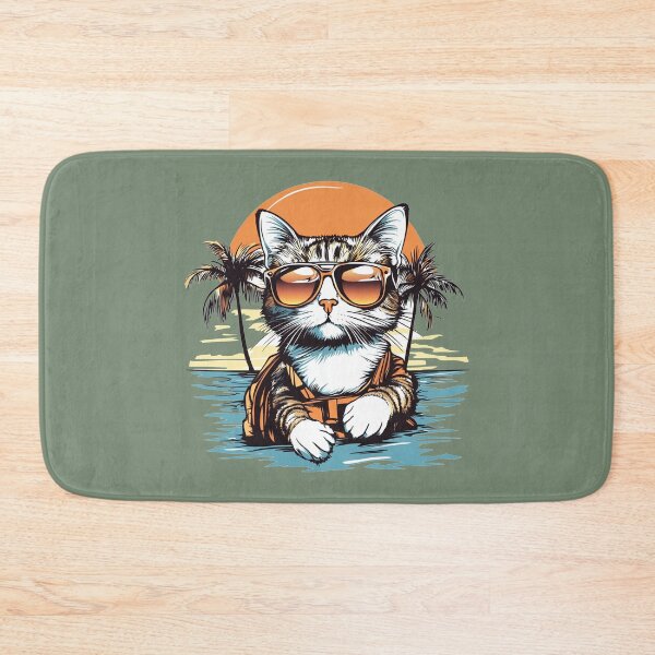 Item preview, Cool Tabby Cat Ocean Sunset Life Jacket designed and sold by grenithh.