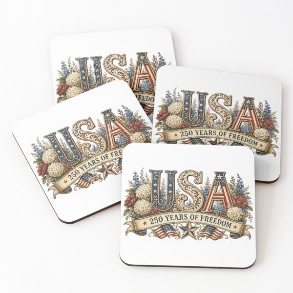 Item preview, USA 250 Years of Freedom Patriotic Floral America 250 Design designed and sold by PetalGarden.