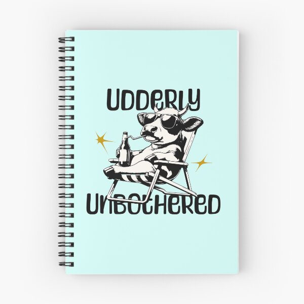 Item preview, Udderly Unbothered Funny Cool Cow Relaxing Design designed and sold by Sachie's Studio.