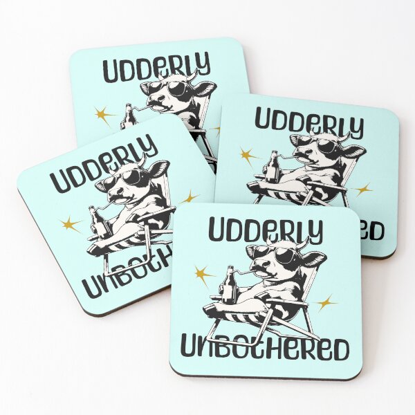 Item preview, Udderly Unbothered Funny Cool Cow Relaxing Design designed and sold by Sachie's Studio.