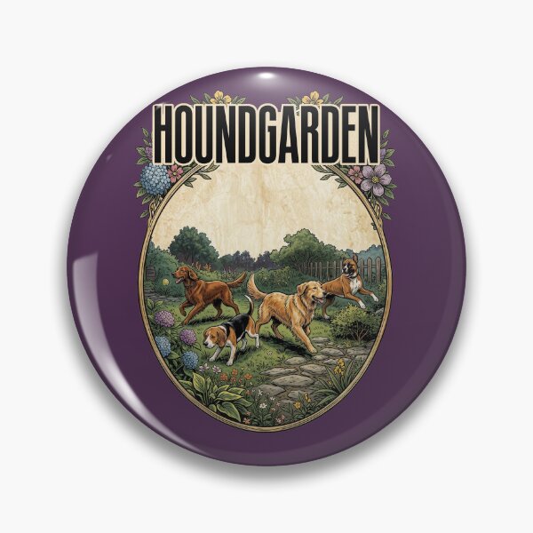Item preview, Houndgarden — Funny Dog Rock Parody Vintage Design designed and sold by Planet Utoppia.
