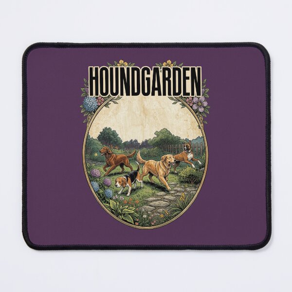 Item preview, Houndgarden — Funny Dog Rock Parody Vintage Design designed and sold by Planet Utoppia.