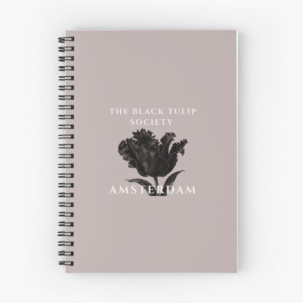 Item preview, THE BLACK TULIP SOCIETY AMSTERDAM GOTHIC EBRU FLORAL ART designed and sold by MonsoonInkX.