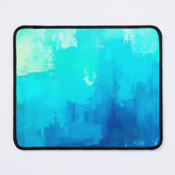 Item preview, Blue, Aqua, and Seafoam Green Textured-Inspired Abstract  designed and sold by DEC02.