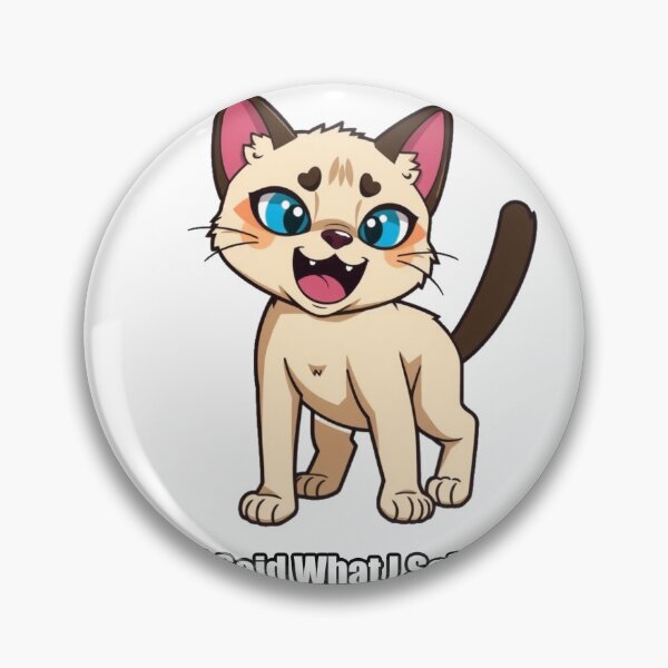 Item preview, Siamese Cat Sticker - I Said What I Said Funny Siamese Gift designed and sold by pawdrops.