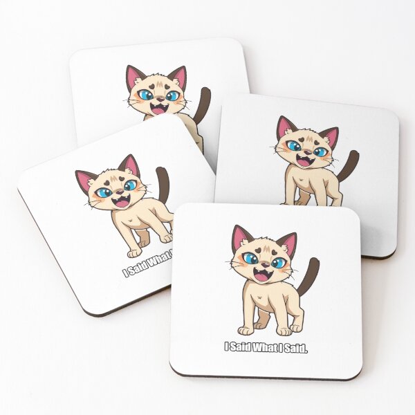 Item preview, Siamese Cat Sticker - I Said What I Said Funny Siamese Gift designed and sold by pawdrops.