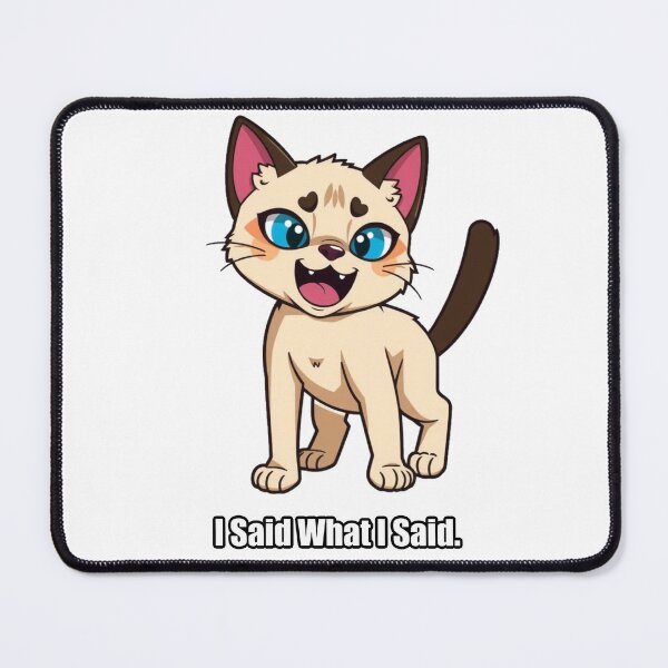 Item preview, Siamese Cat Sticker - I Said What I Said Funny Siamese Gift designed and sold by pawdrops.