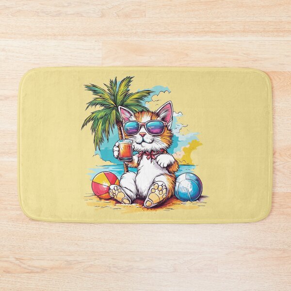 Item preview, Orange Kitten Bow Tie Beach Balls designed and sold by grenithh.