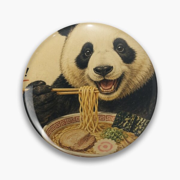 Item preview, Showa Era Panda Ramen Advertisement Print  designed and sold by ExpressoJungle.