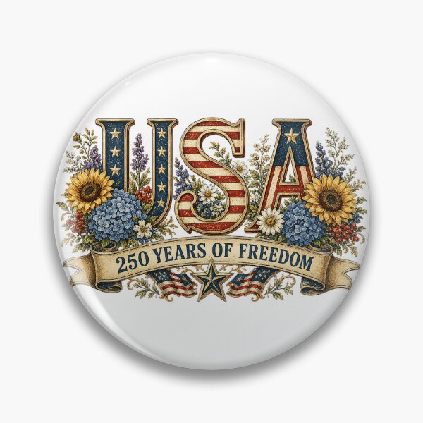 Item preview, America 250 USA Floral Patriotic Celebration Artwork designed and sold by PetalGarden.