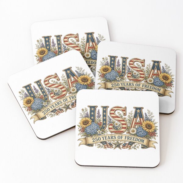 Item preview, America 250 USA Floral Patriotic Celebration Artwork designed and sold by PetalGarden.