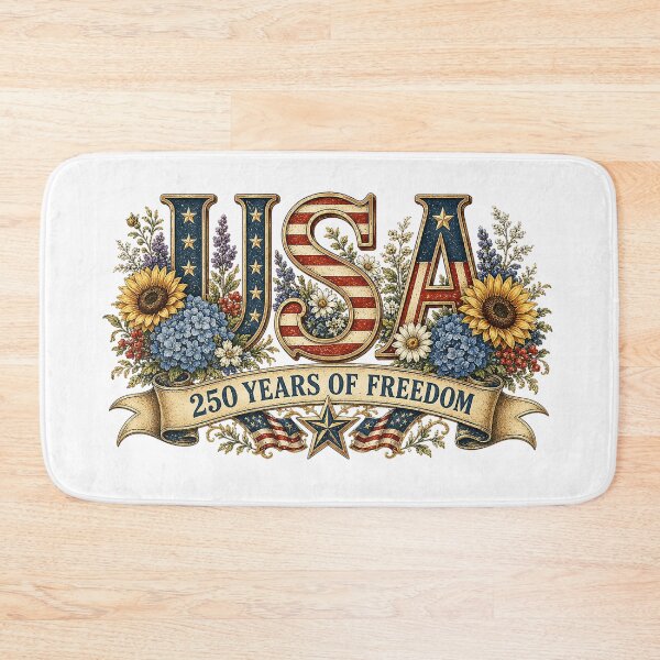 Item preview, America 250 USA Floral Patriotic Celebration Artwork designed and sold by PetalGarden.