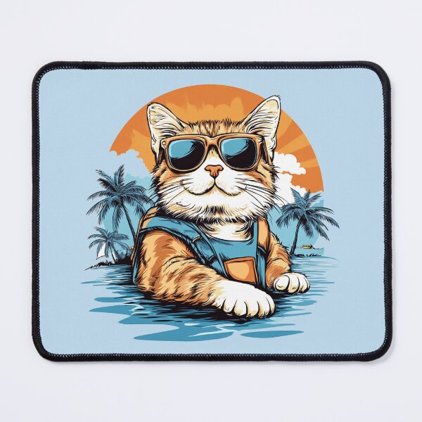 Item preview, Golden Ginger Cat Overalls Ocean Sunset designed and sold by grenithh.