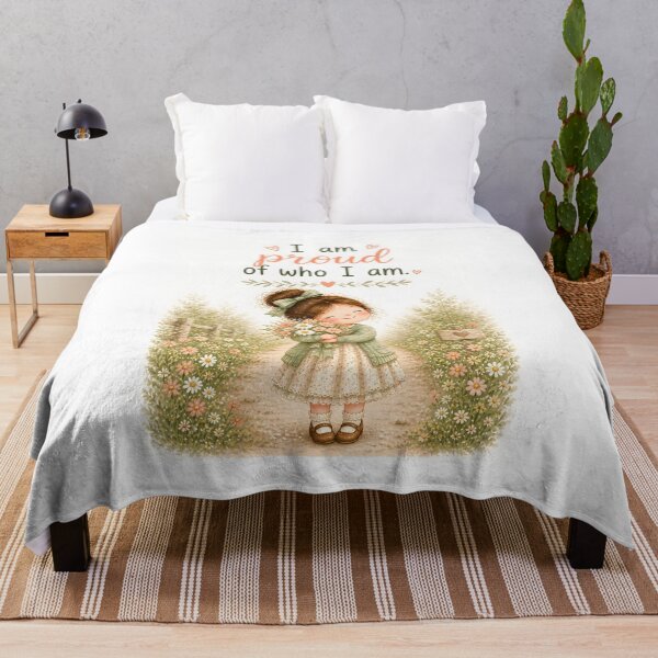 Item preview, I Am Proud of Who I Am Positive Affirmation – Self Love Quote Gift for Women, Girls & Confidence Motivation designed and sold by LoveNurseries.