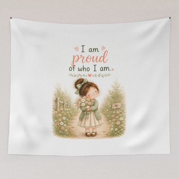 Item preview, I Am Proud of Who I Am Positive Affirmation – Self Love Quote Gift for Women, Girls & Confidence Motivation designed and sold by LoveNurseries.
